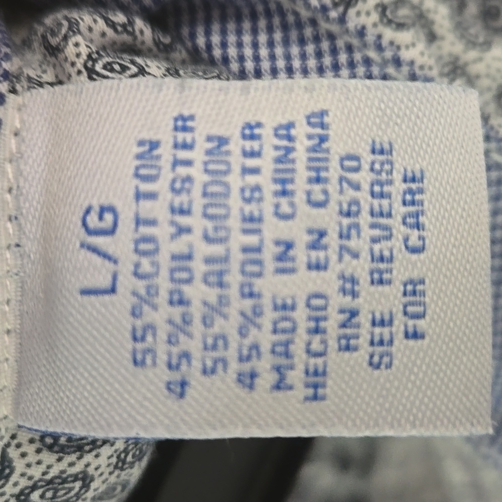 Michael Brandon Blue Print Short Sleeve Shirt - Picture 5 of 10
